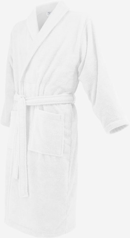 celodoro Long Bathrobe 'Home & Spa Collection' in White: front