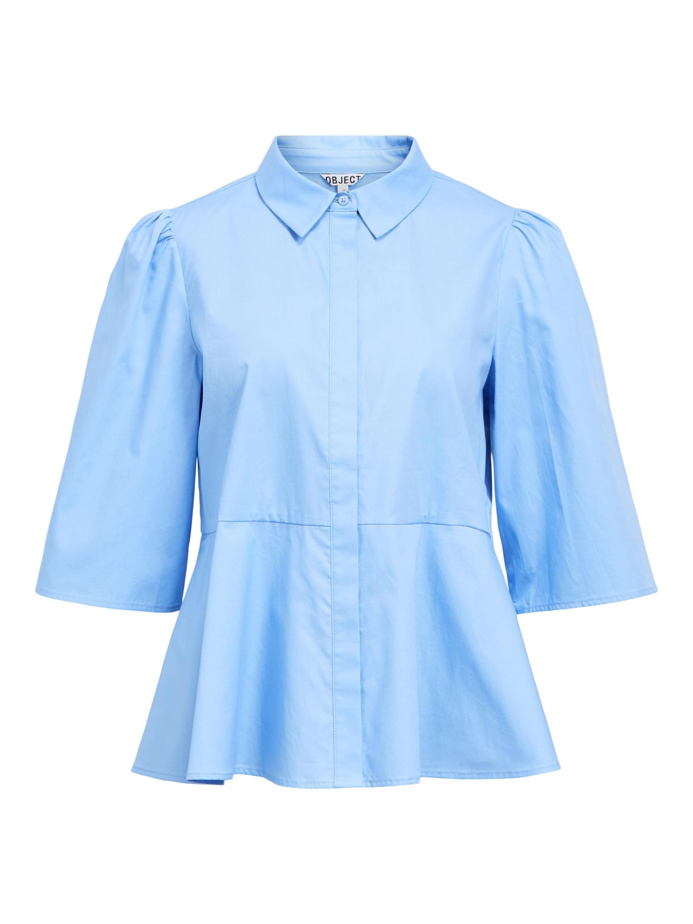Camicia da donna di OBJECT in blu: frontale