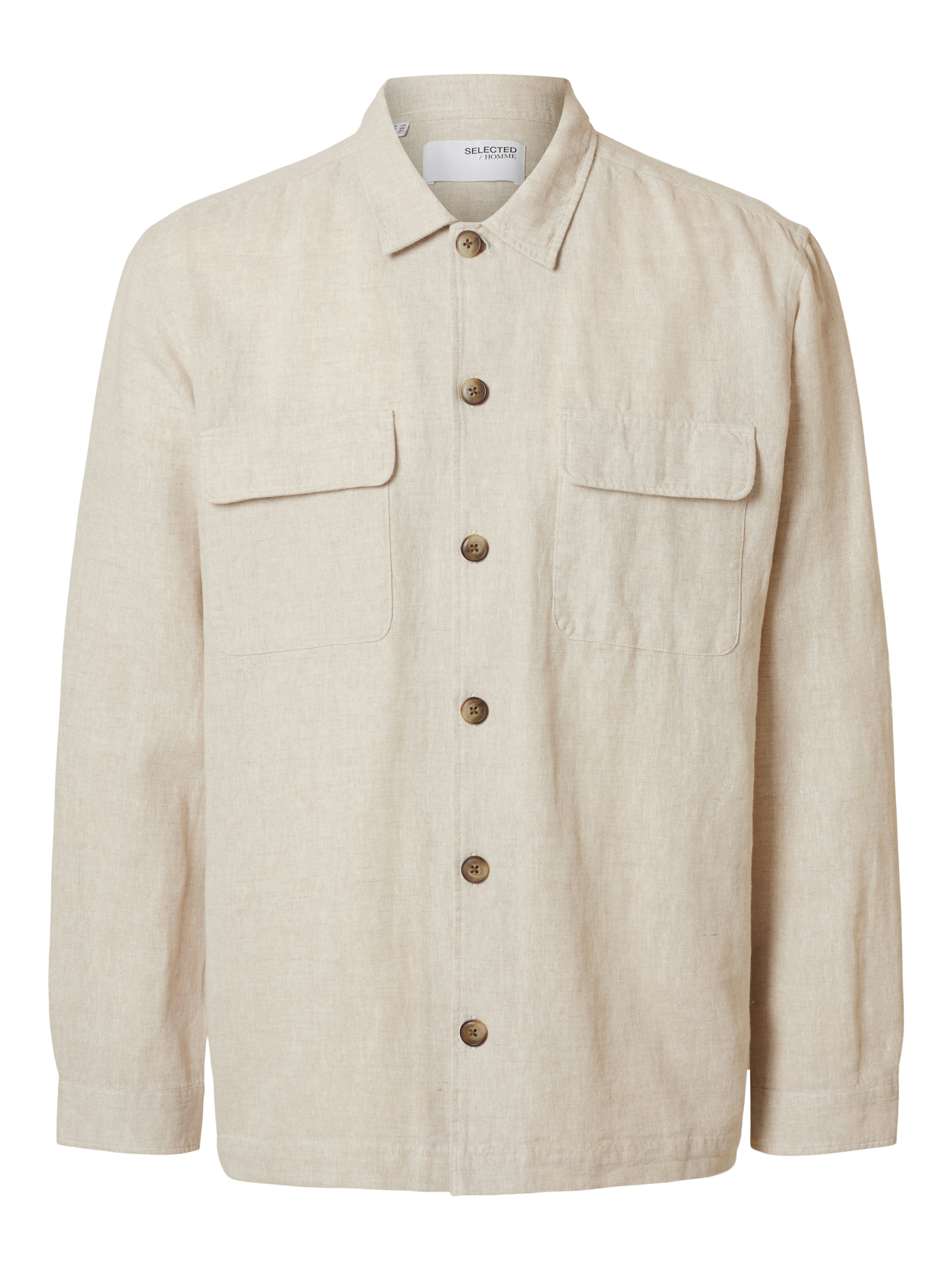 SELECTED Button Up Shirt 'SLH-Leroy Sun' in Kitt, Item view