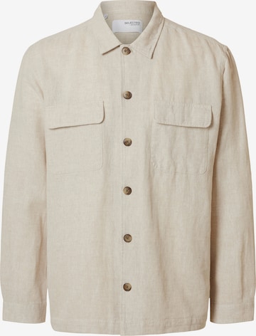Camicia 'SLH-Leroy Sun' di SELECTED in beige: frontale