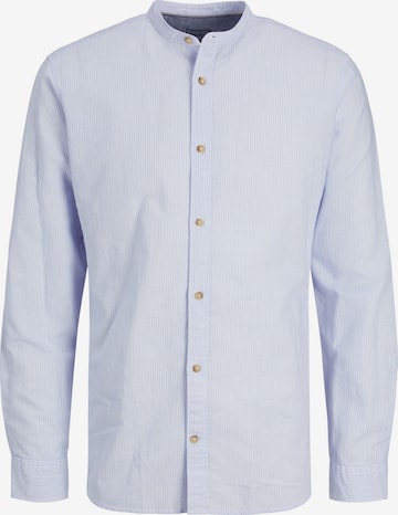 JACK & JONES Button Up Shirt 'Summer Band' in Blue: front