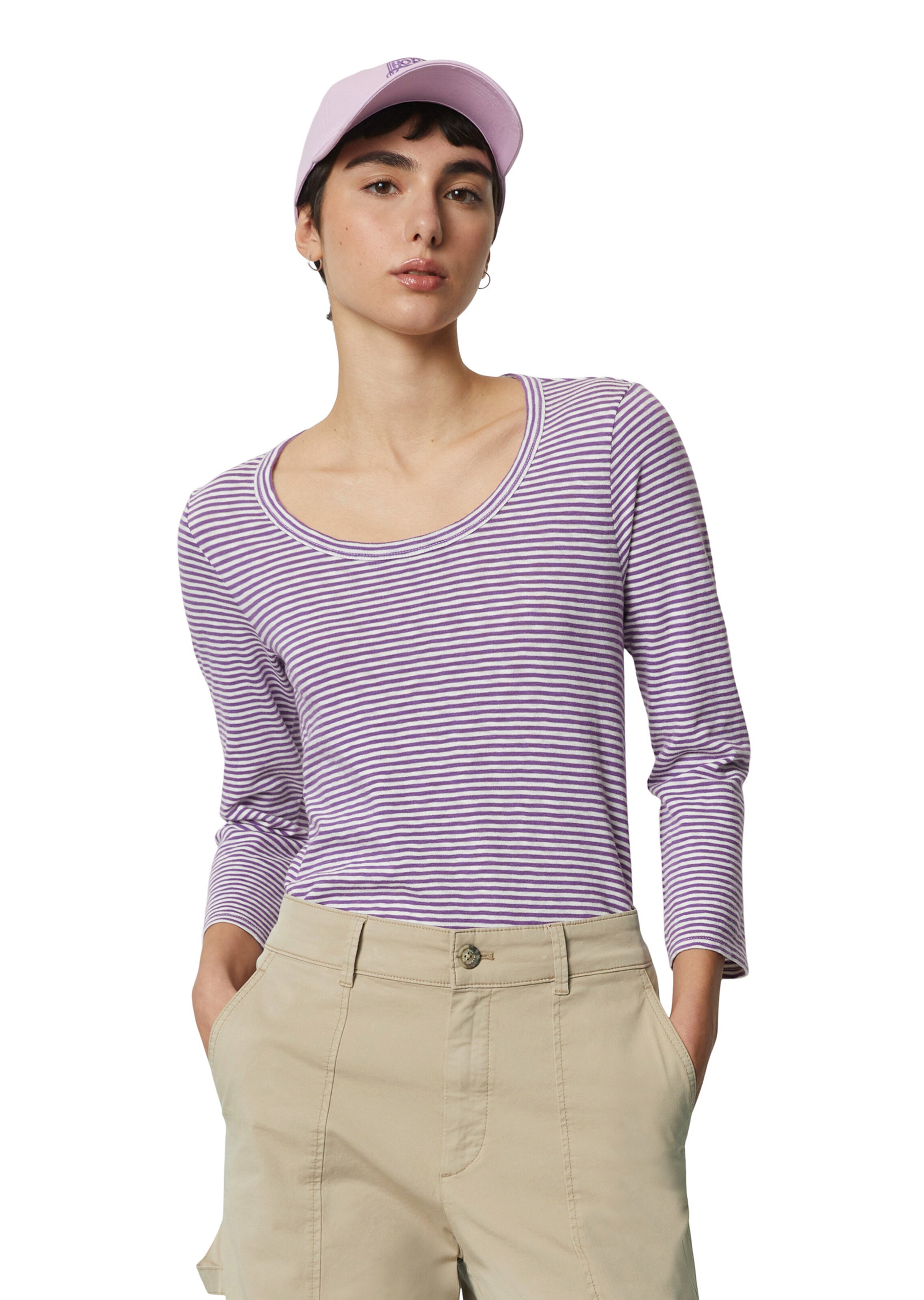 Marc O'Polo DENIM Tričko - Fialová: predná strana