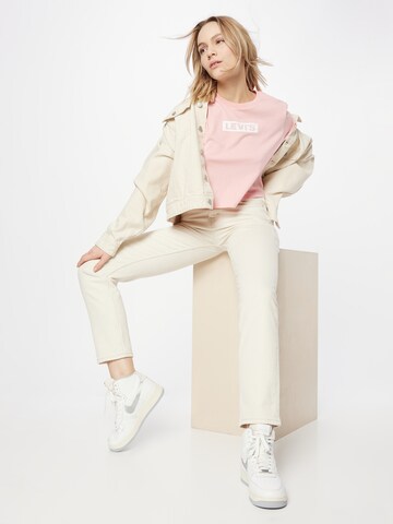 LEVI'S ® Shirt 'Cropped Jordie Tee' in Roze