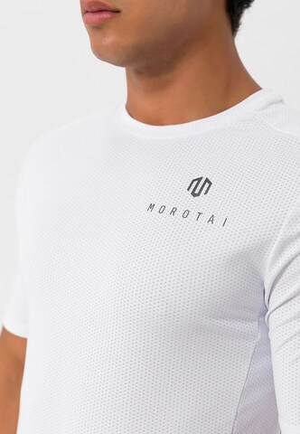 T-Shirt fonctionnel 'Engineering' MOROTAI en blanc