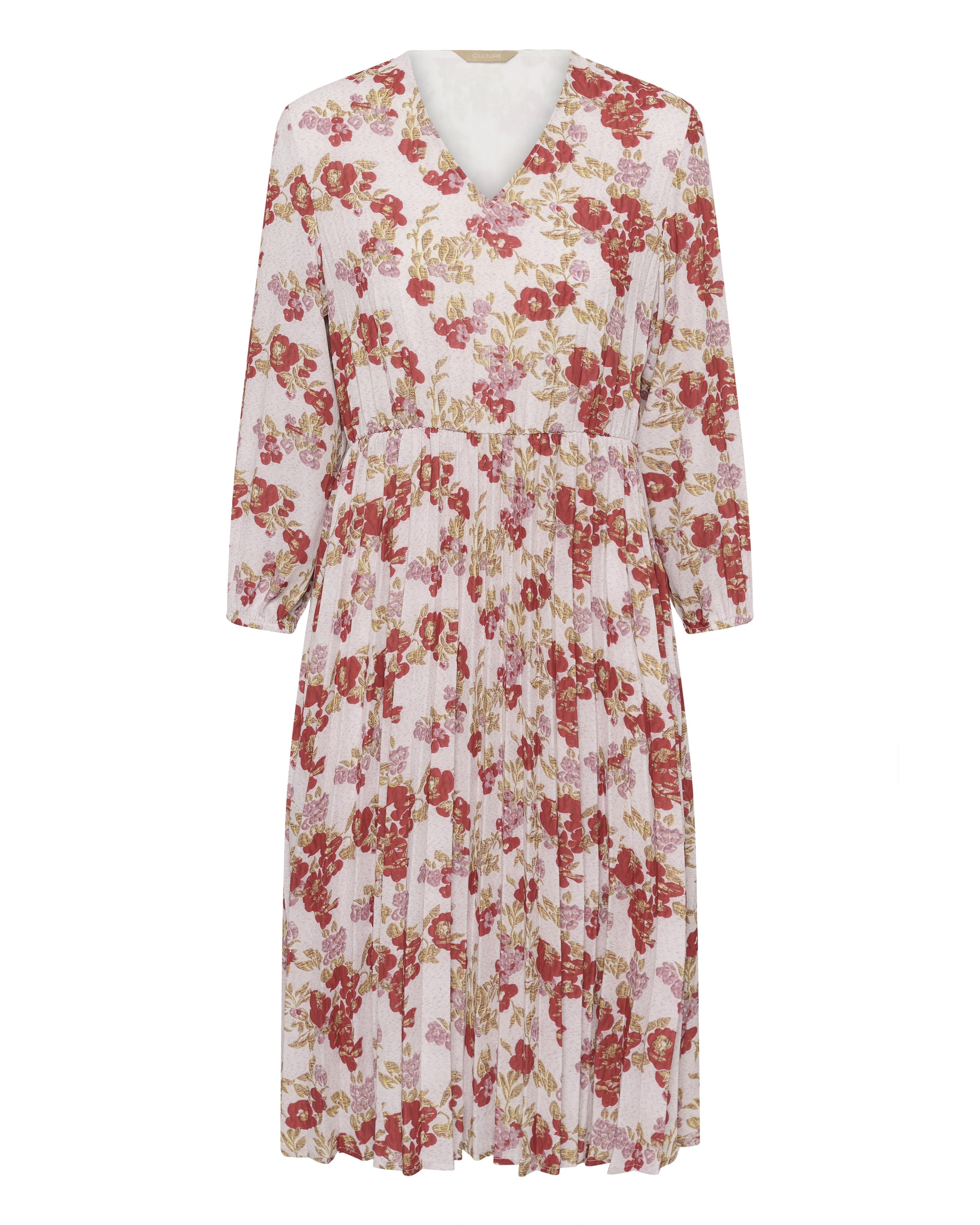 CULTURE Jurk in Beige: voorkant