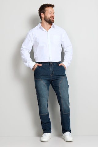 Boston Park Slim fit Cargo Jeans in Blue