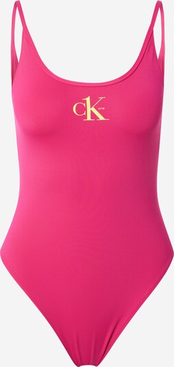 Calvin Klein Swimwear Jednodijelni kupaći kostim u žuta / tamno roza, Pregled proizvoda