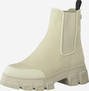 TAMARIS - Botas Chelsea en beige: frente