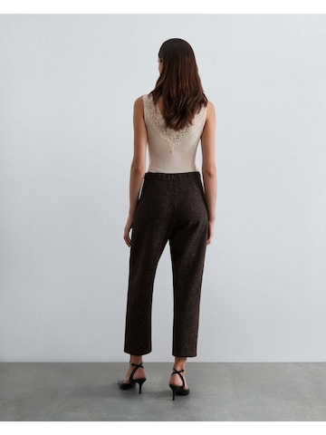 Scalpers Barrel Pants 'Knitty' in Brown