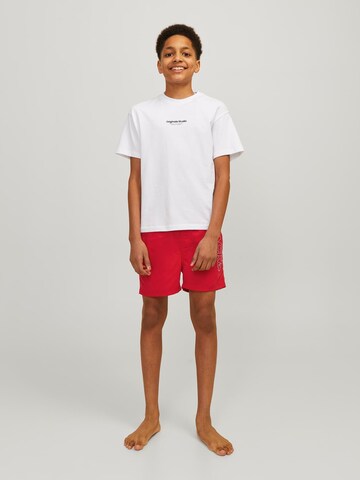 Jack & Jones Junior Badeshorts 'JPSTFIJI' in Rot