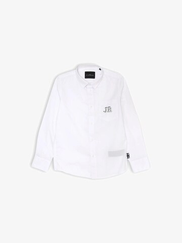 John Richmond Regular fit Button Up Shirt 'Back 2 U' in White: front