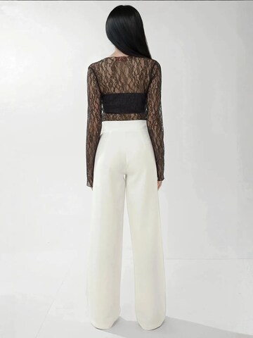 Hiccup Wide Leg Hose in Weiß
