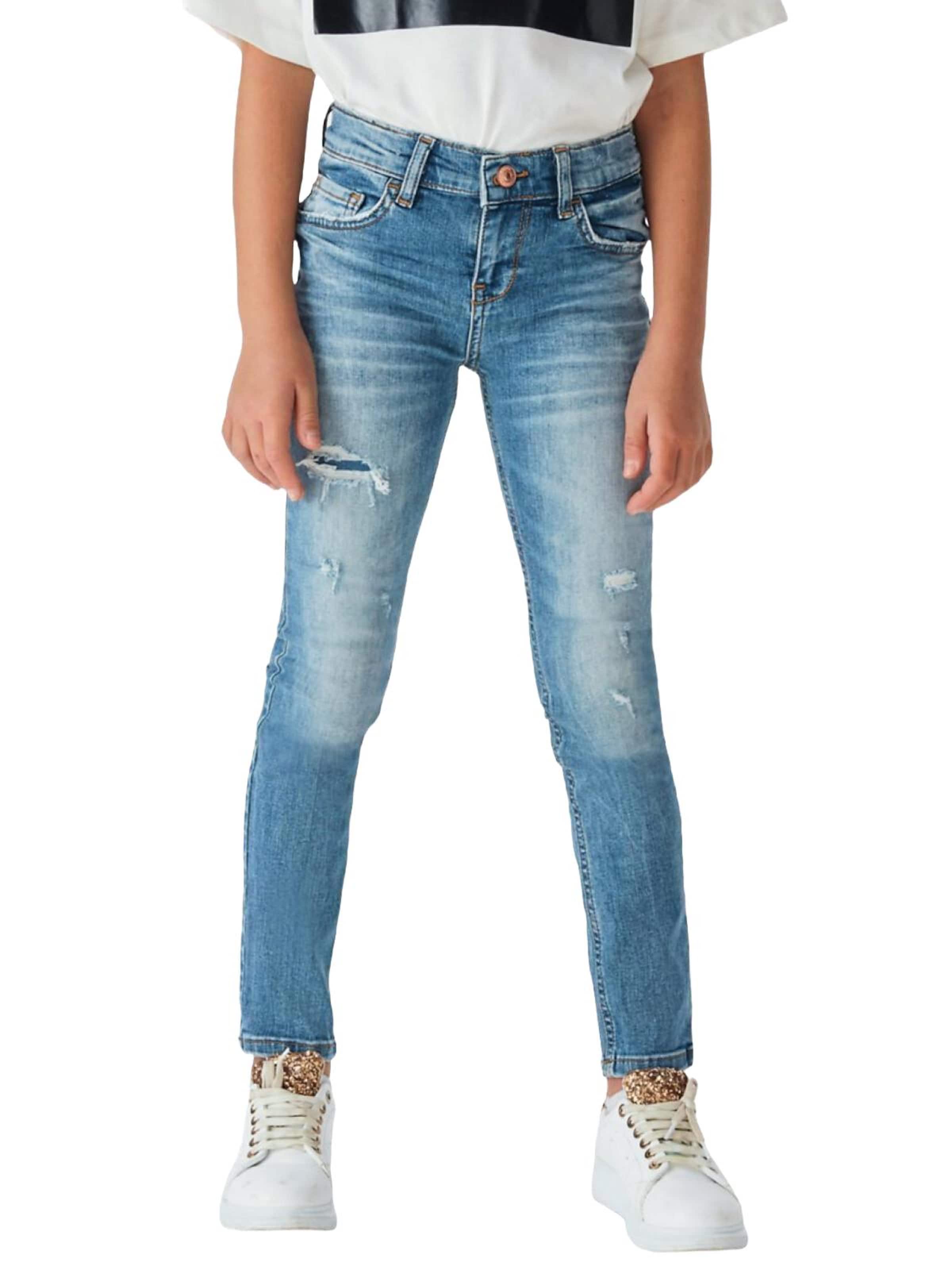LTB Jeans - regular Vaquero 'LTB Jeans Baby Girl Isabella G Asymmetric Jeans' en azul: frente