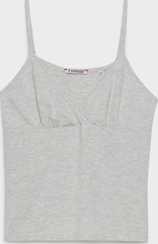 Superdry & Co Top 'Essentials' in Grey: front
