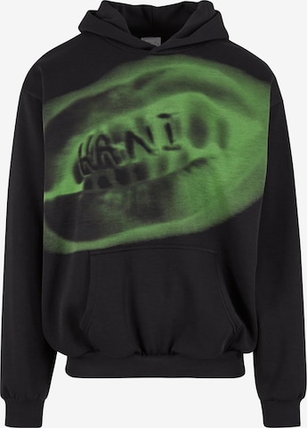 Karl KaniSweater majica - crna boja: prednji dio