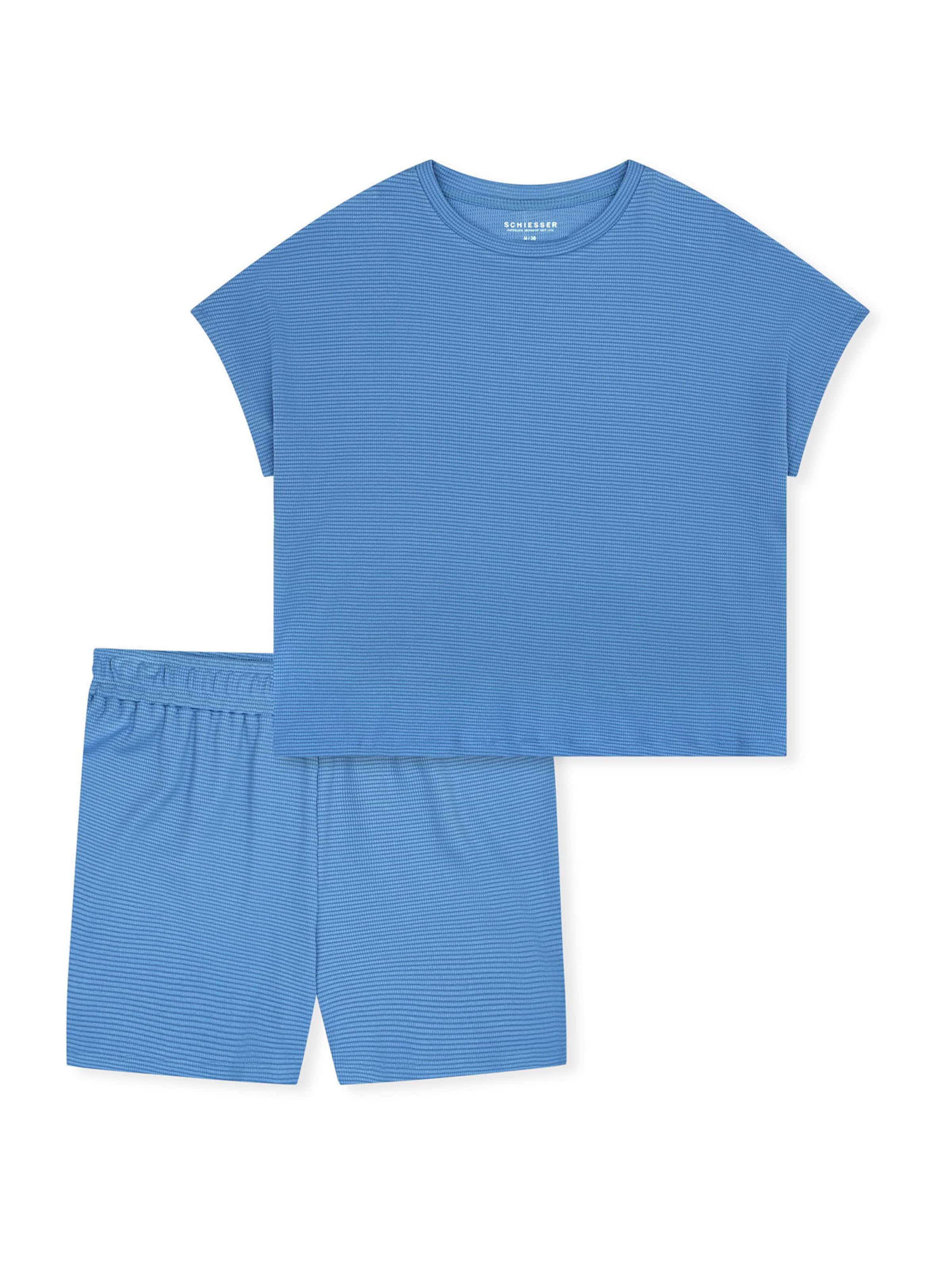 Pyjama ' Casual Feel ' SCHIESSER en bleu : devant