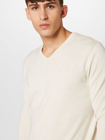 TOM TAILOR Regular fit Sweater in White