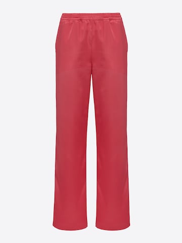Wide leg Pantaloni 'BOSSY' di UNFOLLOWED x ABOUT YOU in rosso: frontale