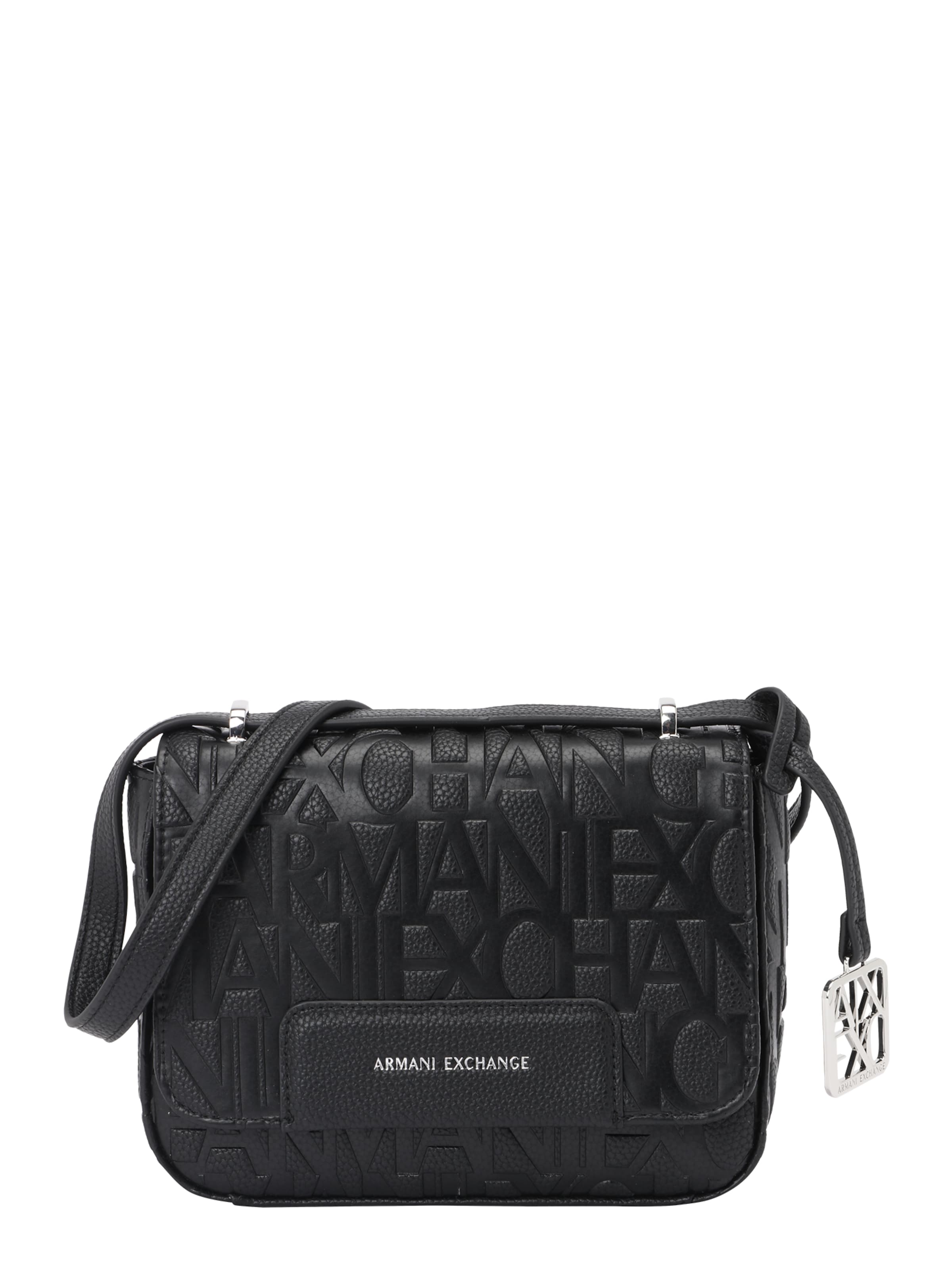 ARMANI EXCHANGE - Bolso de hombro 'LIZ PEBBLE' en negro: frente