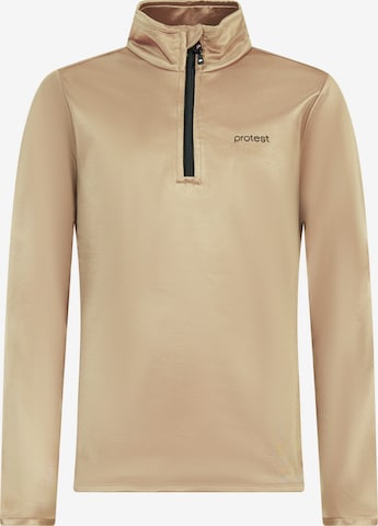 PROTEST Sportsweatshirt 'PRTAlecia JR' in Braun: Vorderseite