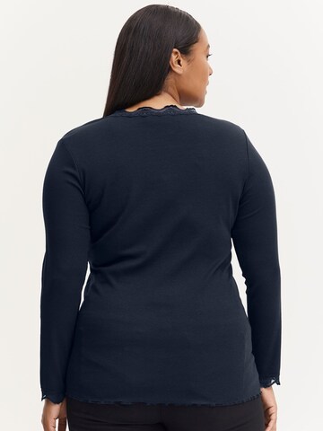 Fransa Curve - Camiseta en azul