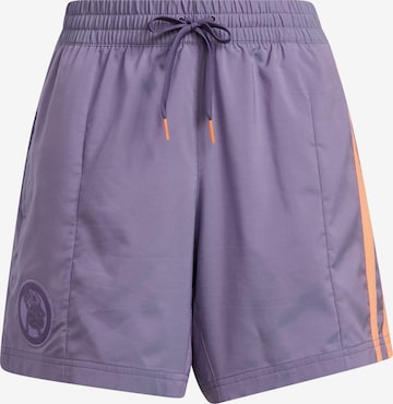 ADIDAS SPORTSWEAR regular Παντελόνι φόρμας 'Hoop York City Pinned' σε λιλά: μπροστά