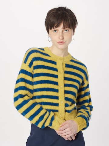 LEVI'S ® - Casaco de malha 'Cat Cardigan' em amarelo: frente