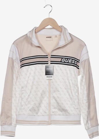 GUESS Sweatshirt & Zip-Up Hoodie in S in Beige: front