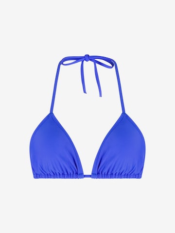 WALLIEN Triangel Bikinitop 'Triangle' in Blau: Vorderseite