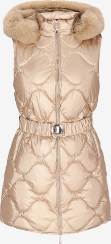 Gilet faina en beige : devant