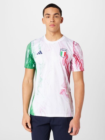 ADIDAS PERFORMANCE - Camiseta de fútbol 'Italy Pre-Match' en blanco: frente
