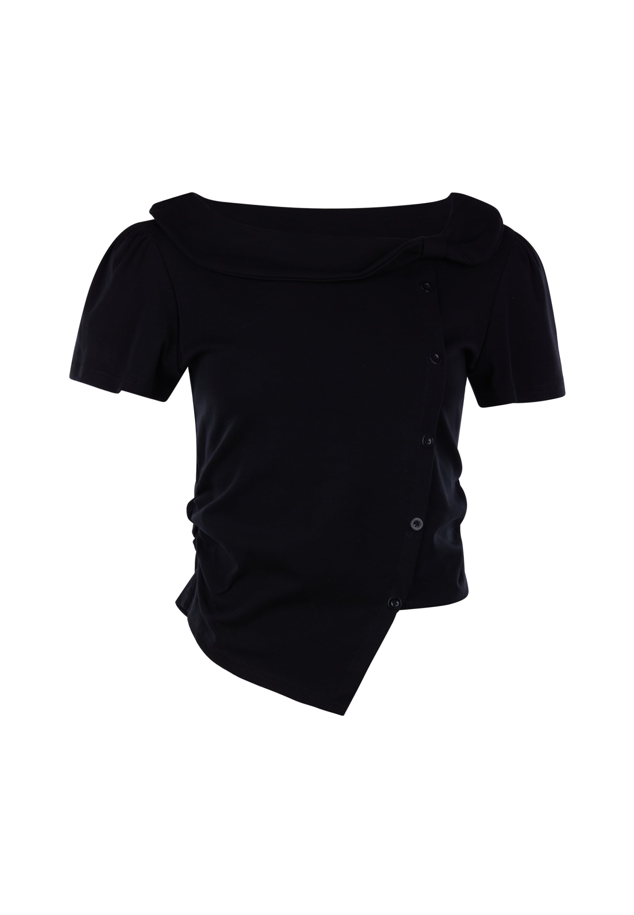 usha BLACK LABEL Blouse in Zwart: voorkant