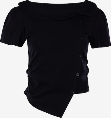 Chemisier usha BLACK LABEL en noir : devant