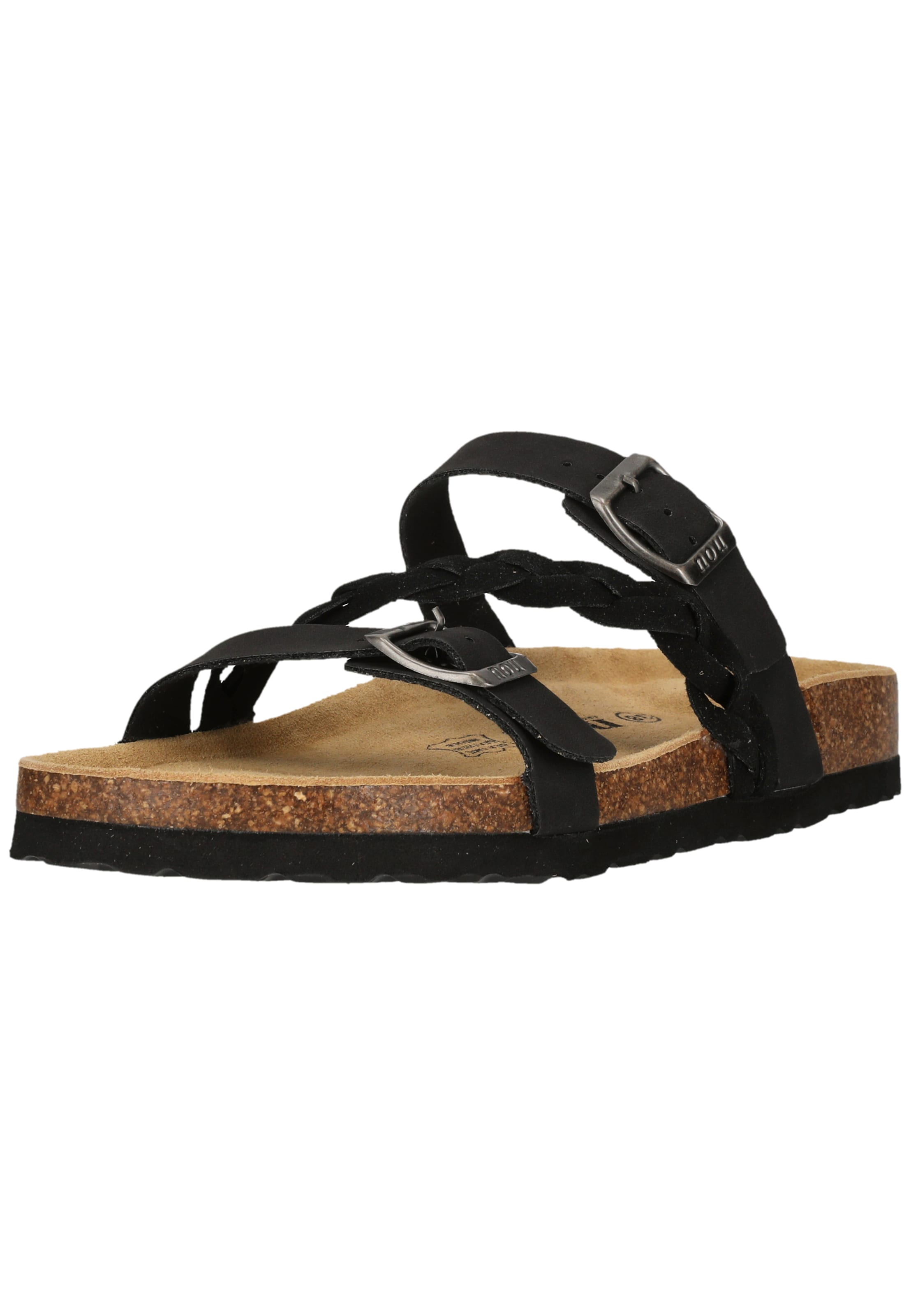 NOU Sandalen 'Priego' in Schwarz: Vorderseite