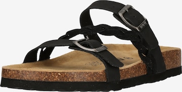 NOU Sandalen 'Priego' in Schwarz: Vorderseite
