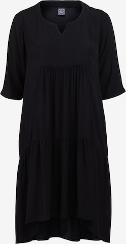 Pont Neuf Oversized Dress in Black: front