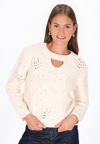 MYMO Sweater in White: front