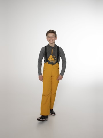 PROTEST Regular Workout Pants 'SPIKET JR' in Yellow