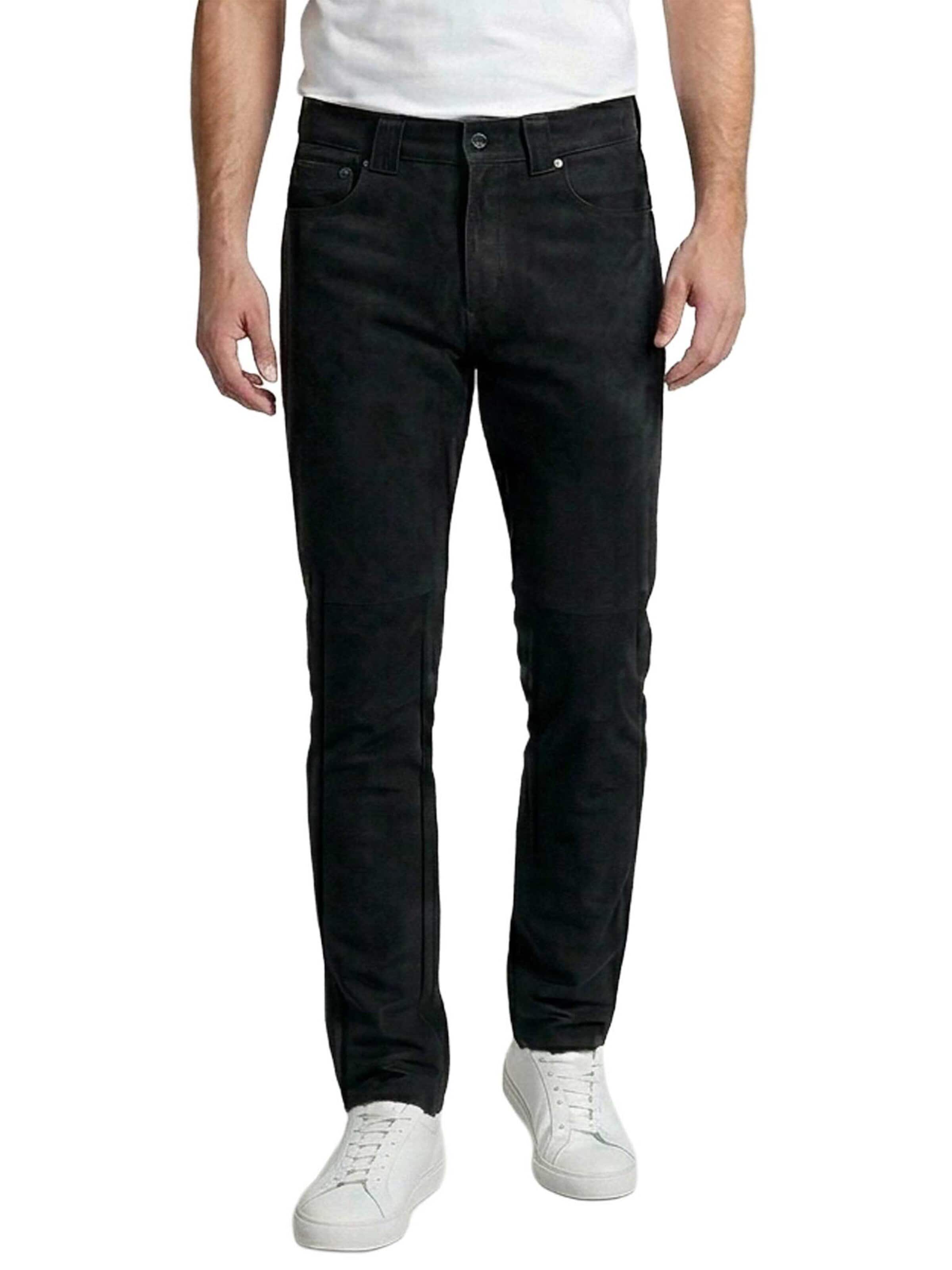 MADDOX Regular Trousers 'Bora' in Black: front
