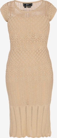 Robe 'Festive' faina en beige : devant