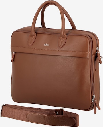 Jump Document Bag 'Uppsala  Cuir' in Brown