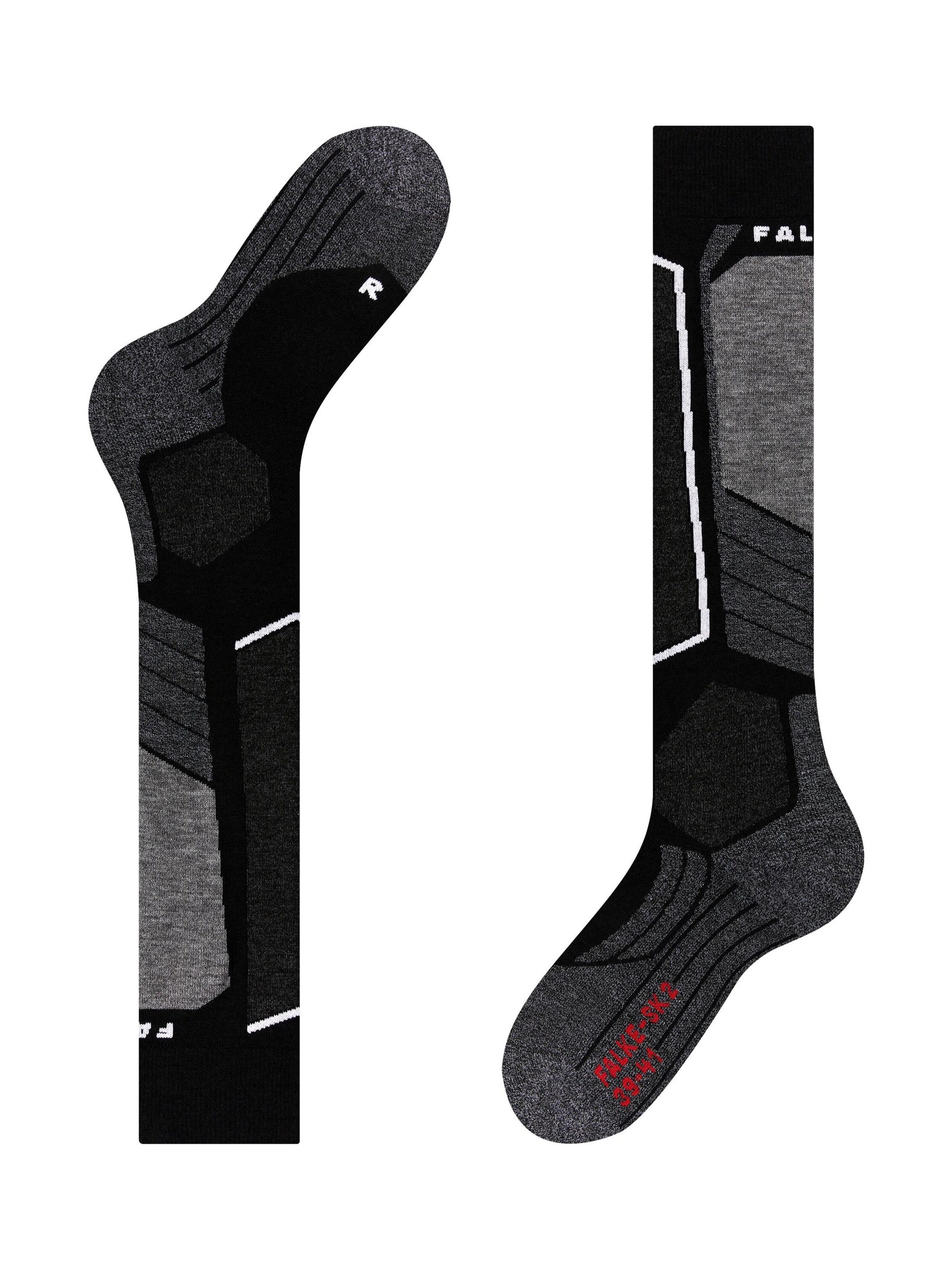 FALKE Athletic Socks 'SK2 Intermediate' in Black: front