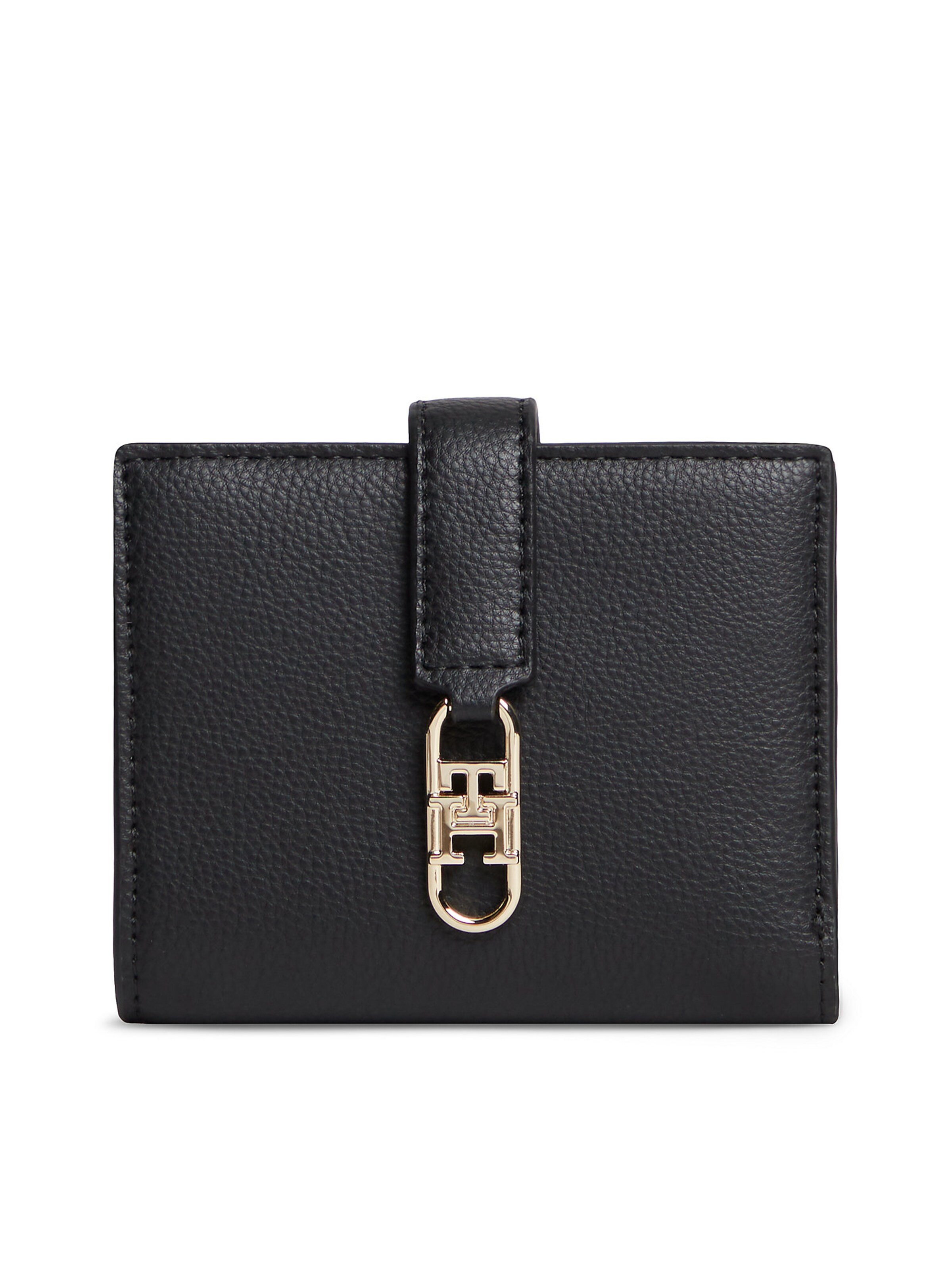 TOMMY HILFIGER Wallet in Black: front