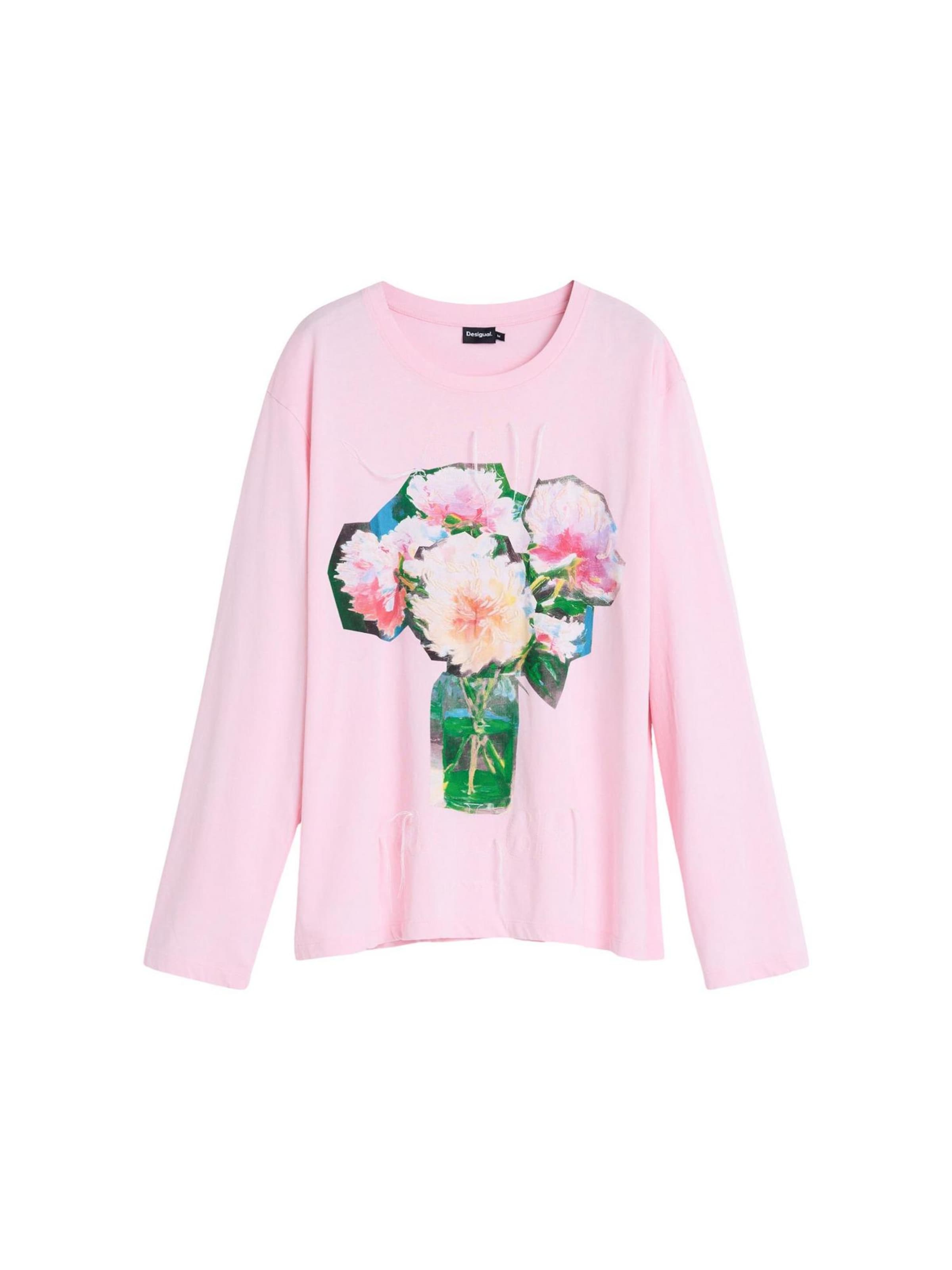 Maglietta di Desigual in rosa: frontale