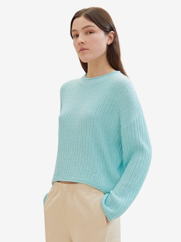 TOM TAILOR DENIM Sweater in Green