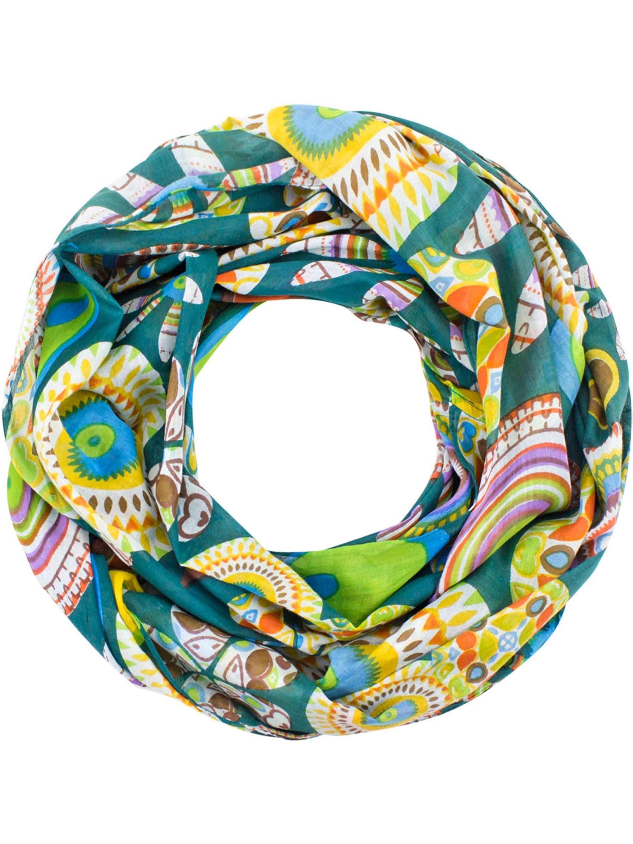 Sunsa Scarf 'Sunsa' in Green: front