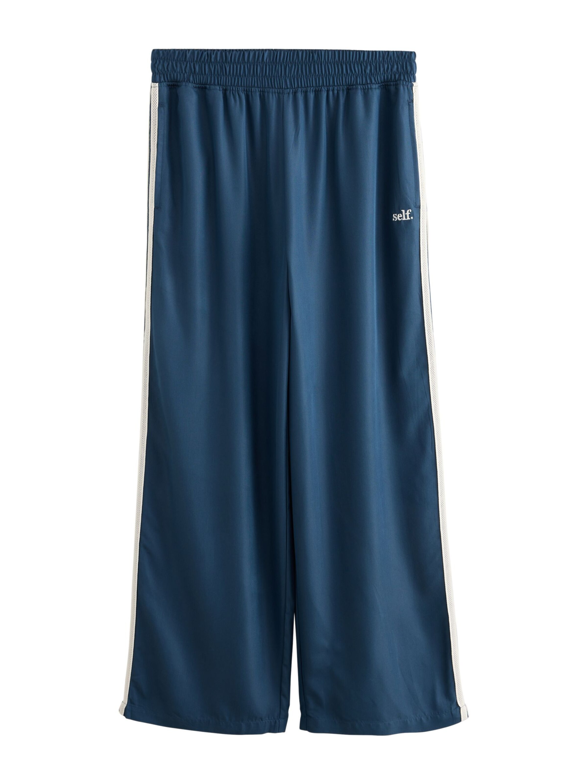 Pantaloni di self. in blu: frontale