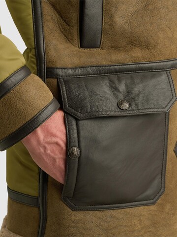 PME Legend Overgangsjakke 'Tornador leather jacket' i brun