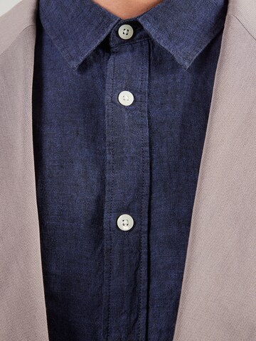 KnowledgeCotton Apparel Regularny krój Koszula w kolorze niebieski