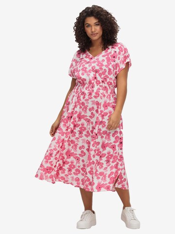 SHEEGO Summer Dress in Pink: front